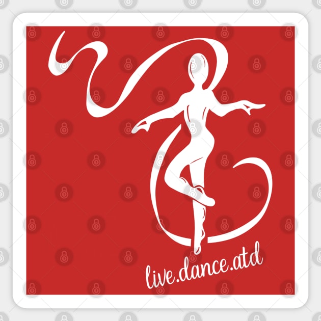 ATD dancer girl & tag line Sticker by allthatdance